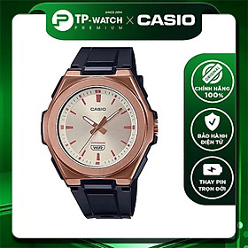 Đồng Hồ Nữ Dây Nhựa Casio Standard LWA-300HRG-5EVDF Chính Hãng - LWA-300HRG-5E Gờ Kim Loại