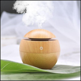 Mua Máy Phun Tinh Dầu Tạo Độ Ẩm Vân Gỗ Có Đèn Led Siêu Xịn (Mẫu Tròn)