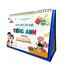 Bộ Lịch Kiến Thức Cần Nhớ Môn Tiếng Anh Tiểu Học (Dùng Chung Các Bộ SGK Hiện Hành) - HA