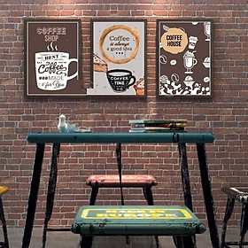 Tranh Treo Tường Hiện Đại Phòng Khách - Cafe 52-a-b-c