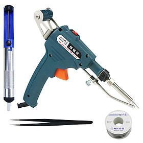 Mua Bộ mỏ hàn súng tự động đẩy thiếc phiên bản mới HM2  (1 cuộn thiếc hàn + 1 ống hút thiếc + 1 nhíp gắp)