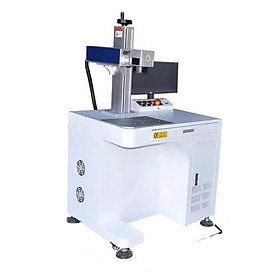 Bộ máy khắc laser fiber kim loại và trên nhiều chất liệu Aturos MAX 03 khắc logo, hình ảnh, date, số lô, mã vạch (Tích hợp kệ bàn) - Hàng nhập khẩu