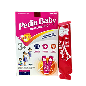 Pediababy ăn ngon ngủ tốt giúp bổ sung lysine, vitamin và khoáng chất cho bé - Hộp 20 gói