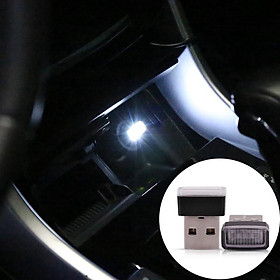 1 Đèn USB Nội Thất Xe Hơi Ô tô mini - Đèn LED USB Trang Trí Xe hơi  Ô tô (Size: 2x15x08cm)