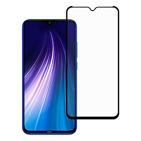 Miếng Dán Cường Lực Full màn hình cho Xiaomi Redmi Note 8 - Màu Đen - Hàng Chính Hãng