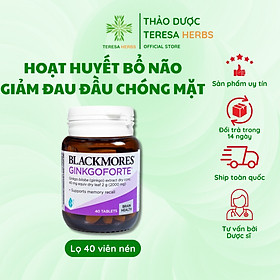 Viên Uống Hoạt Huyết Bổ Não Blackmores Ginkgo Forte Hộp 40 viên