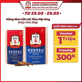 Hồng Sâm Hàn Quốc Cắt Lát Tẩm Mật Ong Thượng Hạng KGC Jung Kwan Jang (Hộp nhỏ 20g)