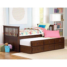 Mua Giường Tầng Hộp Viking - 1m2 -Nâu