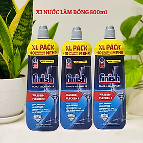 Combo 3 chai Nước làm bóng bát finish 800ml dùng cho máy