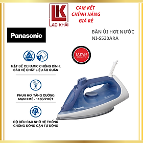 Bàn ủi hơi nước Panasonic NI-S530ARA 2300W - Công suất khỏe - Hơi phun mạnh mẽ - Chống đóng cặn - Hàng chính hãng - Bảo hành chính hãng 12 tháng