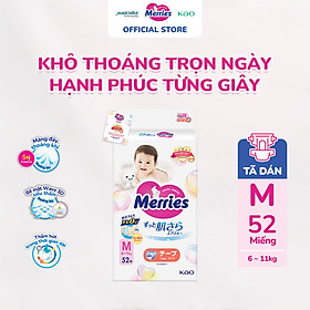 Tã dán Merries cỡ M 52 miếng