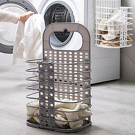 Mua Giỏ nhựa đựng quần áo và đồ dùng sinh hoạt treo tường có thể gấp gọn | (TT65)