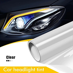 Phim Đèn Pha Ô Tô khổ 30 cm Phim Vinyl trang trí đổi màu pha đèn sang trọng và đẳng cấp Phim Vinyl PVC Phim Chống Nước - TRONG SUỐT