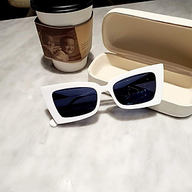 Kính râm Mắt mèo gọng nhựa sành điệu (Màu trắng)