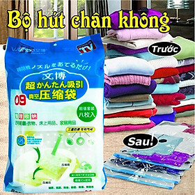 Mua BỘ 8 TÚI HÚT CHÂN KHÔNG TẶNG KÈM BƠM TAY