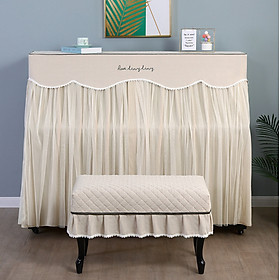 Khăn phủ đàn piano phong cách Hàn quốc hiện đại sang trọng phủ kín toàn bộ đàn 2 lớp chống bụi chống xước - Hàng chính hãng