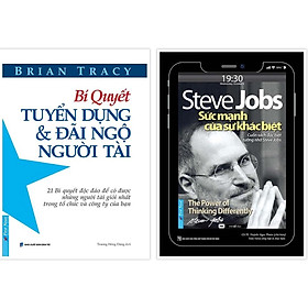 Sách - Combo Bí quyết tuyển dụng & đãi ngộ người tài + Steve Jobs Sức mạnh của sự khác biệt - FirstNews