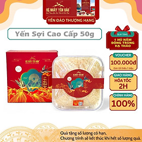 [TOP SALES] Yến Khánh Hòa - Yến Sợi Cao Cấp [Hộp 50g] - Đệ Nhất Yến Đảo - Bồi Bổ Sức Khỏe - Phục Hồi Chức Năng Phổi - Phụ Nử Sau Sinh - Đẹp Da - Chống Lão Hóa - Kéo Dài Thanh Xuân - Hỗ Trợ Điều Trị Ung Thư -Tăng Cường Sinh Lý -Trí Nhớ - Cải Thiện Giấc Ngủ