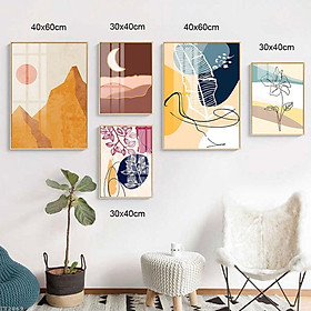 Mua Tranh  tráng gương treo tường bộ 5 bức - Tranh treo tường hiện đại đơn giản