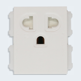 Ổ cắm đơn 3 chấu có màn che