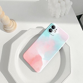 Mua Watercolor Phone Case for Vivo Y12s Y31 2021 Y91 Y93 Y95 Y20i Y11 Y20 Y12 Y12i Y17 Y15 Y30 Y50 Y53 Y30i Y91C Y20s Y51 2020 Gradient Matte Soft Silicone Back Cover - Y3