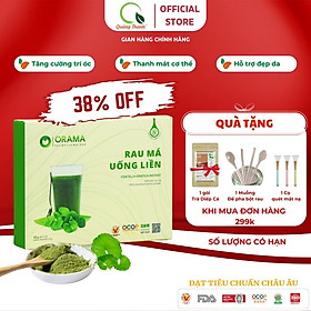 [CHÍNH HÃNG] Rau Má Uống Liền Sấy Lạnh Nguyên Chất  - Mát gan, detox, giảm mụn, giảm cân, giải nhiệt - Hộp Ko Đường