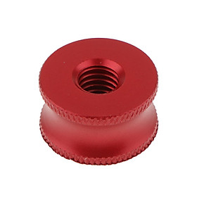 1/4'' Male to 3/8'' Female Convert Screw Adapter for Camera Tripod Quick Release Plate (Red)