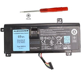 Pin Laptop Dùng Cho Dell Alienware M14X R1 M14X R3 M14X R4 P39G G05YJ Battery Original 69Wh