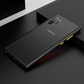 Ốp Lưng Trong Suốt Viền Shield Matte Color cho Samsung Galaxy Note 10 Plus