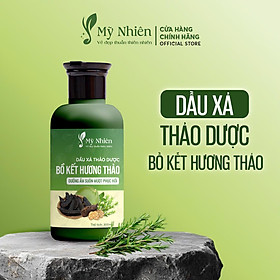 Dầu Gội Thảo Dược MỸ NHIÊN 400ml/Dầu Xả 300ml Dưỡng Tóc Tinh Chất Bồ Kết Hương Thảo - Làm Sạch Da Đầu, Nuôi Dưỡng Tóc Mềm Mượt, Giúp Tóc Khỏe Tự Nhiên