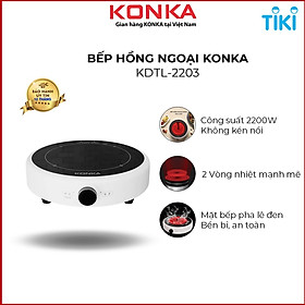 Mua Bếp hồng ngoại đa năng không kén nồi Konka KDTL-2203 công suất 2200W mặt kính cường lực  đường kính 25cm  bảo hành 12 tháng