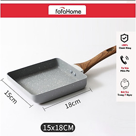 Chảo Vuông Chảo Đá Chống Dính Làm Bánh Chống Dính Vân Đá Dùng Được Trên Mọi Loại Bếp Chảo Đúc Bằng Đá Ceramic