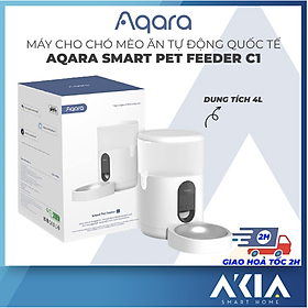 Máy cho chó mèo ăn tự động Aqara Smart Pet Feeder C1 - Kết nối wifi, Điều khiển từ xa, Hẹn lịch trình, Bảo hành 12 tháng, Hàng chính hãng