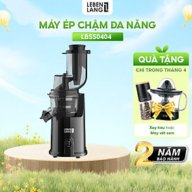 Máy ép chậm đa năng LEBENLANG dung tích 1000ml, công suất 200W, model LBSS0404 - hàng chính hãng