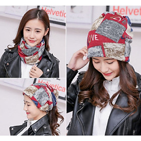 Nón Đa năng, LOVE Mũ chụp Đầu thời trang Hàn Quốc  DONA20120203