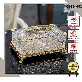 Mua Hộp Giấy Pha Lê Tiệp Đồng Thau Tân Cổ Điển Sang Trọng CB32-HG2
