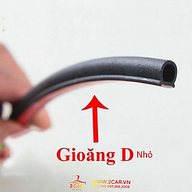 ZOĂNG CAO SU CHỐNG ỒN, CHỐNG BỤI XE HƠI DẠNG CHỮ D NHỎ, Giá 1 mét