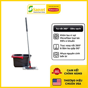 Mua Cây lau nhà tự vắt thông minh Rubbermaid Home xoay 360 độ kèm thùng siêu bền có gờ gạt bụi tiện lợi | SAOVIETCO | 2104526