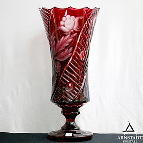 Bình cắm Hoa Pha lê Màu RedPoppy Arnstadt Cao 43cm