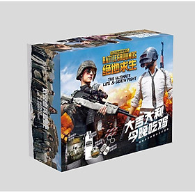 Hộp quà pubg lớn kèm bình nước có bookmark postcard huy hiệu ảnh dán ảnh thẻ poster tặng ảnh thiết kế vcone