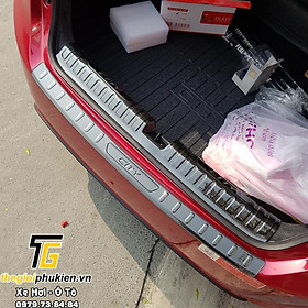 BỘ SẢN PHẨM Nẹp bước chân và ốp chống trầy cốp Honda City 2021 - Mẫu vân Carbon