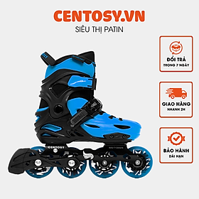 -	Giày Patin Centosy Kid Pro 2 Hàng chính hãng với thiết kế bắt mắt có thể điều chỉnh 3 size và đi được từ 2 đến 3 năm phù hợp với bé từ 3 đến 15 tuổi có các màu dễ lựa chọn cho các bé là trò chơi lành
