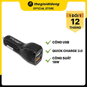 Mua Sạc xe hơi 2 cổng USB Qualcomm 18W Mbest DC33N00 Đen - Hàng Chính Hãng