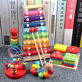 Đồ chơi gỗ - Combo 5 món đồ chơi cho bé