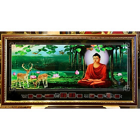 Đồng hồ lịch vạn niên Đức Phật ngồi thiền-MS647