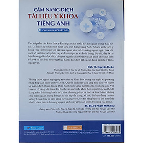 Cẩm Nang Dịch Tài Liệu Y Khoa Tiếng Anh – Cho Người Mới Bắt Đầu - Tái bản lần 01