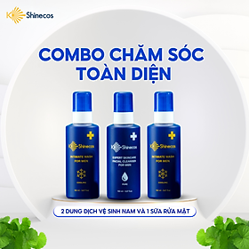 [COMBO] 2 Dung Dịch Vệ Sinh 1 Gel Rửa Mặt - Chăm Sóc Toàn Diện Cho Nam Kshinecos