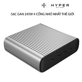 SẠC HYPERJUICE 245W GAN 4 USB-C PD/PPS/QC4.0+ NHỎ NHẤT THẾ GIỚI - GAN245 - Hàng Chính Hãng