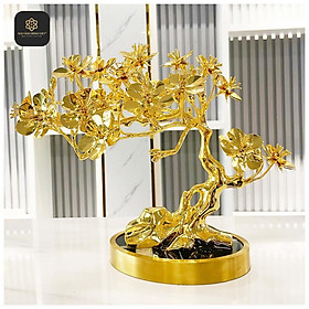Mua Cây Kim Mai Ngũ Phúc bằng đồng mạ vàng 24k cao 30 cm