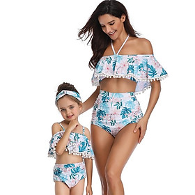 Cha Mẹ-Con Đồ Bơi In Hình Cao Cấp Bộ Đồ Bơi Bikini Cho Bé Gái Nữ Con Gái Mẹ 2 Phù Hợp Với Kỳ Nghỉ mặc Đi Biển - Child 116